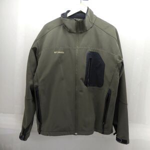 Columbia Titanium Omni-Heat Softshell Jacket Mens XL Green WM6364 Hiking Outdoor